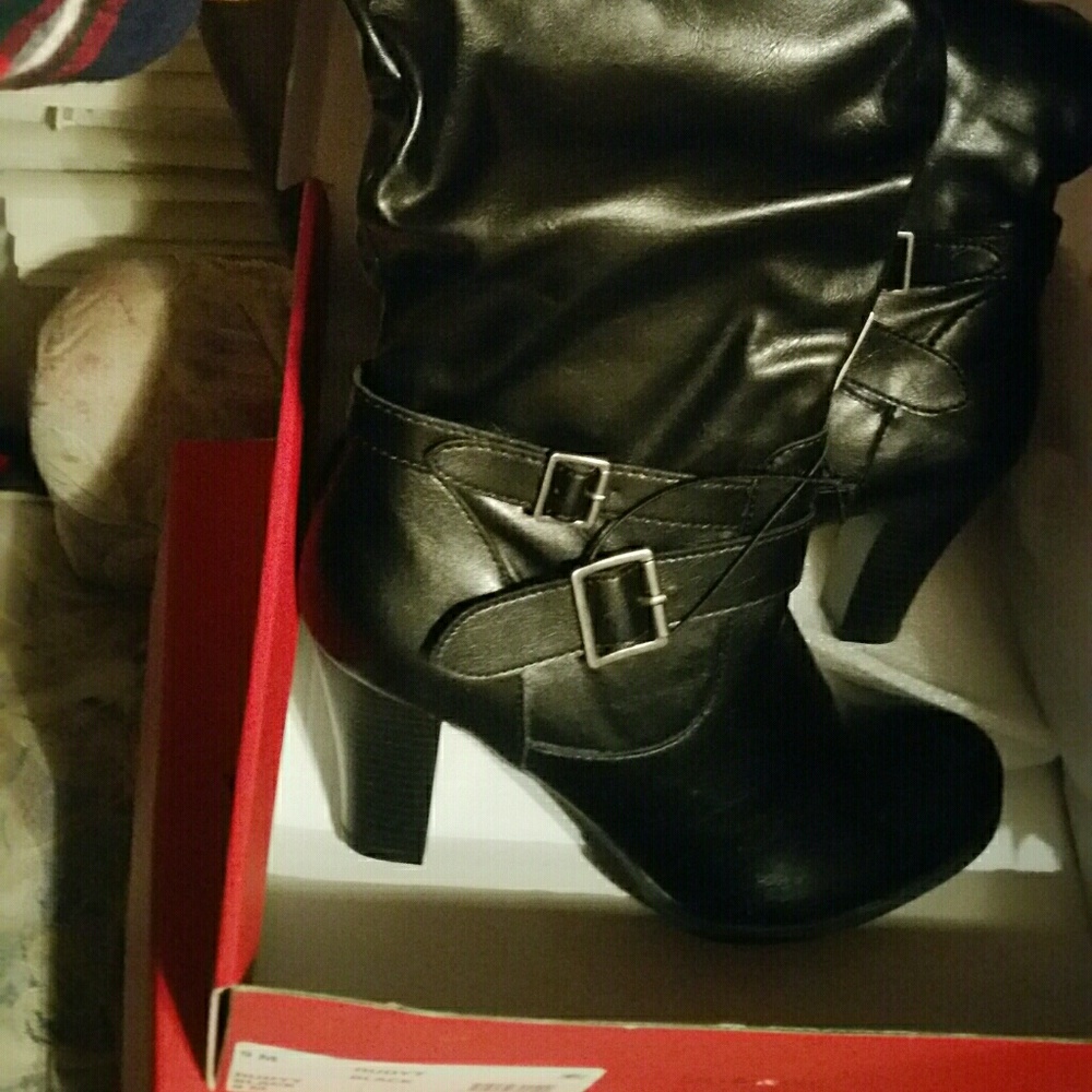 black boots